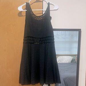 Free people black daisy dress